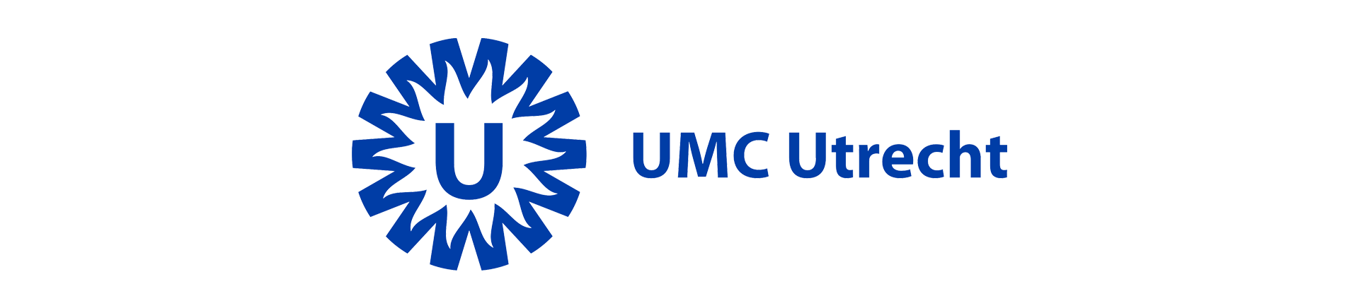 UMC Utrecht logo, een toonaangevend universitair medisch centrum dat zich richt op medische zorg, onderzoek en onderwijs.